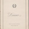 Thursday dinner menu, The Waldorf-Astoria