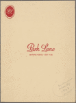 Sunday Mother's Day brunch and dinner menu, Park Lane