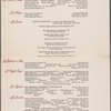 Tuesday dinner menu, Park Lane