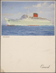 Undated menu, Cunard