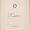 Tuesday dinner menu, The Waldorf-Astoria