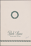 Sunday Christmas dinner menu, Park Lane