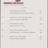 Lunch and dinner menu, Gramercy Park Hotel