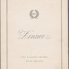 Friday dinner menu, The Waldorf-Astoria