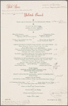 Sunday brunch menu, Park Lounge, at Park Lane