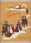 Thanksgiving (1955) dinner menu, Gramercy Park Hotel