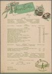 Sunday Easter dinner menu, Hotel Gramercy Park