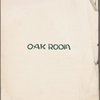 Monday dinner menu, Oak Room at The Plaza