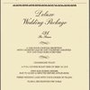 Wedding menu, Gramercy Park Hotel