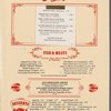 Lunch menu, Chemists' Club