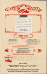 Lunch menu, Chemists' Club