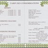 Daily menu, La Grande Cascade