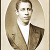 Studio portrait of unidentified young man.