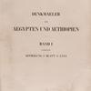 Denkmaeler aus Aegypten und Aethiopien, Band I, [Title page] 