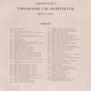 Abtheilung I. Topographie und Architektur. Blatt 1-66, [Contents]
