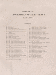 Abtheilung I. Topographie und Architektur. Blatt 1-66