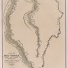Karte des Nil-Thals in Mittel und-Ober-Aegypten und Unter-Nubien vom Fayum [Fayyûm] bis zur zweiten Katarakte.