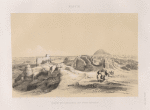 Faium [Fayyûm]: Ansicht des Labyrinthes und seiner Pyramide.