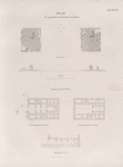 Fayyûm]: Plan der pyramidalen Unterbauten von Biahmu; Tempel von Kasr Kerun [Qasr Qarun].