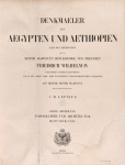Title page Erste Abtheilung: Topographie und Architectur,  Blatt 67 - 145.