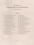 Contents Abtheilung I: Topographie und Architectur, Blatt 67-145.