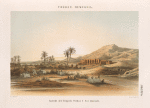 Theben [Thebes]. Memnonia: Ansicht des Tempels Sethos I [Seti I] bei Qurnah [Qurna].