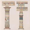Theben [Thebes]. Memnonia [Ramesseum]: Säulen aus der Halle des Tempels Ramses II.