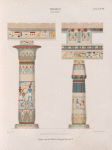 Theben [Thebes]. Memnonia [Ramesseum]: Säulen aus der Halle des Tempels Ramses II.