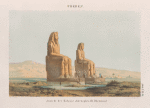 Theben [Thebes]: Ansicht der Kolosse Amenophis [Amenhotep] III. [Memnon]