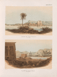 Ansicht der Insel Konosso von Süden; Ansicht der Insel Bigeh von Osten.