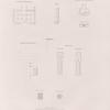 Grundrisse und Säulendetails von Amâra, Dosche [Gebel Dosha] und Sedeïnga.]