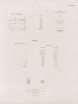 Grundrisse und Säulendetails von Amâra, Dosche [Gebel Dosha] und Sedeïnga.]