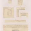 Dynastie IV. Pyramiden von Giseh [Jîzah]: a -b  Grab 69; c Grab 76; d -e  Grab 77; f  Grab 78 ; g  Grab 92.
