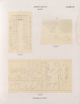 Altes Reich. Dynastie IV, V.  Pyramiden von Giseh [Jîzah]: a. Grab 55; b. Grab 63; c. Grab 63.