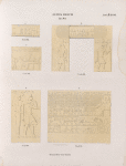 Altes Reich. Dynastie IV, V.  Pyramiden von Giseh [Jîzah]:  a. Grab 65 ; b. c. Grab 68.; d. e. Grab 64.