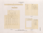 Altes Reich. Dynastie IV, V.  Pyramiden von Giseh [Jîzah]:  a. b. einzelne Steine im Dorfe Kafr el Batran verbaut, c. Grab 78.;  d. Grab 91.;   e. Grab 79.