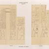 Altes Reich. Dynastie IV. ff.  Pyramiden von Saqara [.Saqqârah]:  a. Grab 5.; b. Grab 10.