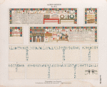 Altes Reich. Dynastie IV. ff.  Pyramiden von Saqara [.Saqqârah]:   Sarkophag aus Grab 10.  a. b. c. d. Innenseite;  e. f. g. h.  Aussenseite.