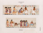 Altes Reich. Dynastie XII. Benihassan [Banî .Hasan Site]: Grab 2. Nordseite.