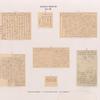 Altes Reich. Dynastie XII.  Felseninschriften: a - f  von Hamamât [Wadi Hammamat]; g.  von Kubân.