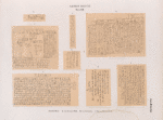 Altes Reich. Dynastie XIII. Inschriften:  a. von der Insel  Sâi ; b. von  Assuan [Aswân]; c -h. von Hamamât [Wadi Hammamat].  Abd el Qurna , Grab 21.; c. d. Asasif, Grab 25.