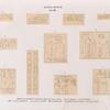 Altes Reich. Dyn. XIII. a. d. Felseninschriften von Kumme [d. jetzt in Berlin] ; b. c. von Semne [Semna] ; e. von Assuan [Aswân]; f. h. von der Insel Konosso; g. von der Insel Sehêl; k. l. von Hamamât; i. Inschrift einer Statue von der Insel Argo.