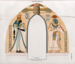 Neues Reich. Theben [Thebes]: Der el Medînet [Dayr al-Madînah Site]: Stuckbild aus  Grab 10. [jetzt im K. Museum zu Berlin.]