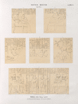Neues Reich. Dynastie XVII.  Theben [Thebes], Abd el Qurna . Grab 11. A. b. Ostwand; c. d. Im Eigange; e. Westwand; f. Nordwand.