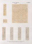 Neues Reich. Dynastie XVII. a. Felsentafel von Assuan [Aswân];  b. c.  Inschriften einer Statue in Karnak; d - g Pfosten am  dritten  südlichen  Pylon in Karnak.