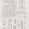 Neues Reich. Dyn. XVII.  Qurna: a. Stele aus einem Grabe; b - f Wandinschriften aus dems. Grabe ; g - l Ungebrannte Ziegel ; m. Gebrannter Ziegel ; n. Gebrannter Kegel; o. p. Silsilis [Gebel el-Silsilis], Felsengrab;  q. Assuan, Felseninschrift.