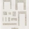 Neues Reich. Dynastie  XVII, XVIII.  1, 2. Thüren aus Medînet Hâbu;  3-11. Inschriften aus dem Asasif-Tempel; 12. vom dritten südlichen Pylon in Karnak.