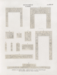 Neues Reich. Dynastie  XVII, XVIII.  1, 2. Thüren aus Medînet Hâbu;  3-11. Inschriften aus dem Asasif-Tempel; 12. vom dritten südlichen Pylon in Karnak.