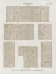 Neues Reich. Dynastie  XVIII.  Theben [Thebes]. Grosser Tempel von Karnak. Nebenräume der hinteren Säulenhalle.