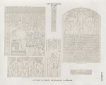 Neues Reich. Dynastie  XVIII.  a - c  Tempel von  Amada; d - f Felsengrotte von Ellesîeh [el-Lessiya].